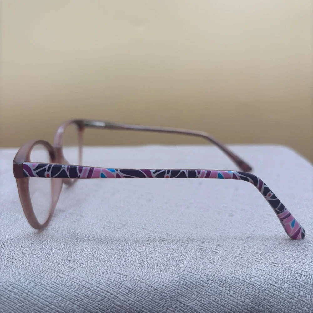 Enhance Rose Eyeglass Frames Women Medium Mauve Pink Excellent Dark Academia